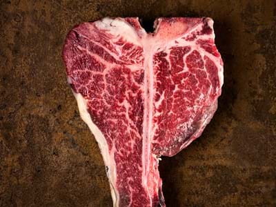 slice of meat uncooked