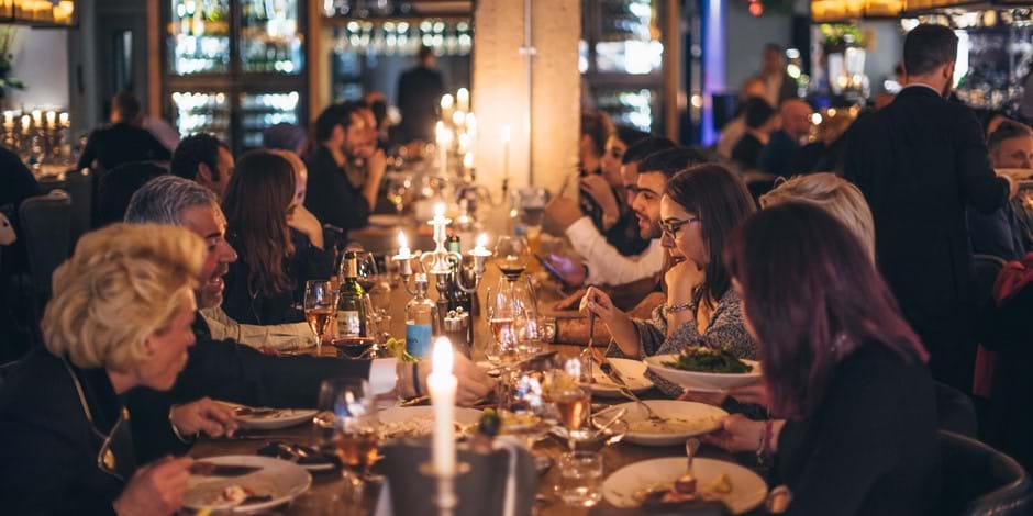 guests dining in Beast restaurant