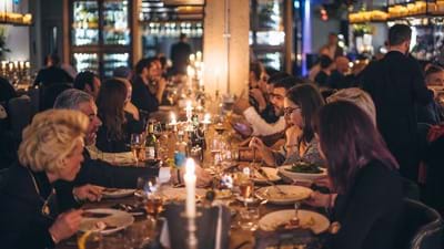 guests dining in Beast restaurant