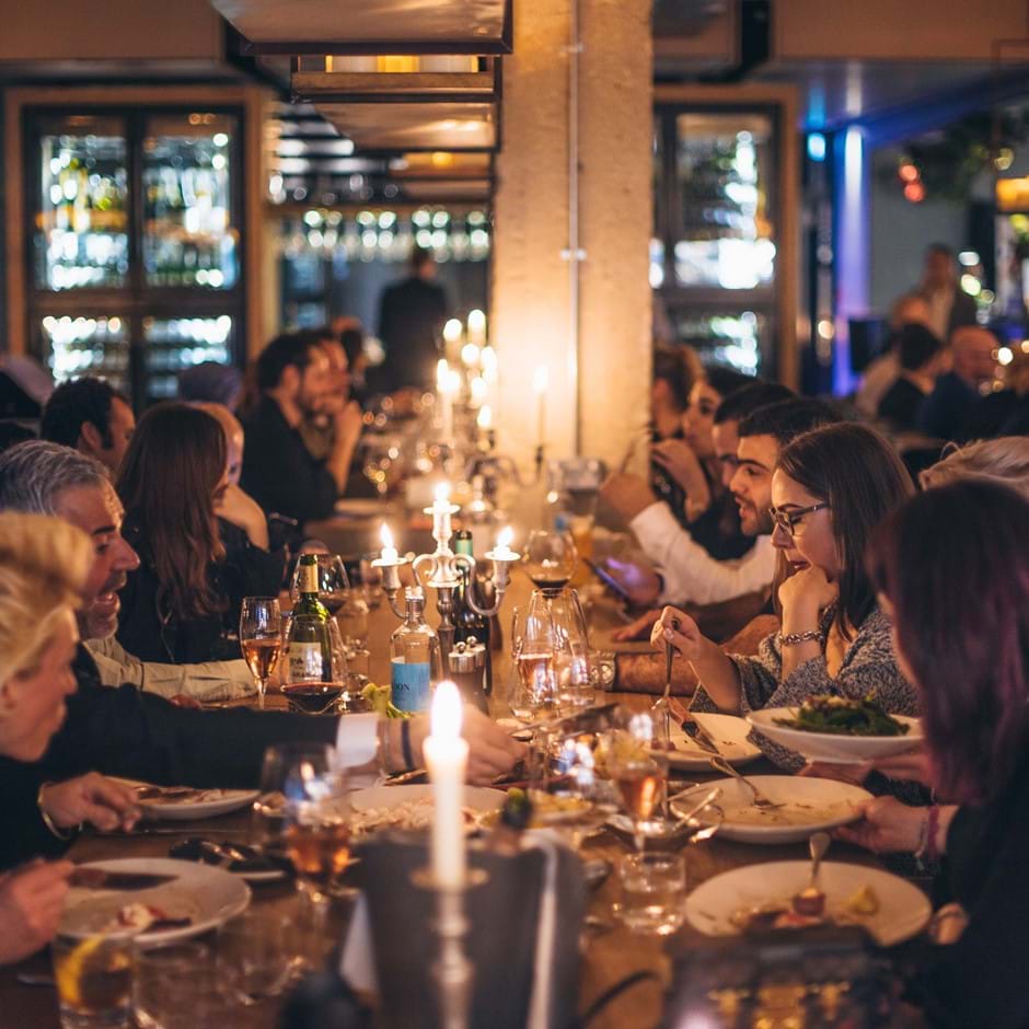 guests dining in Beast restaurant